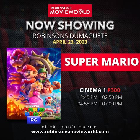robinsons movieworld dumaguete schedule|Check out Robinsons Movieworld's .